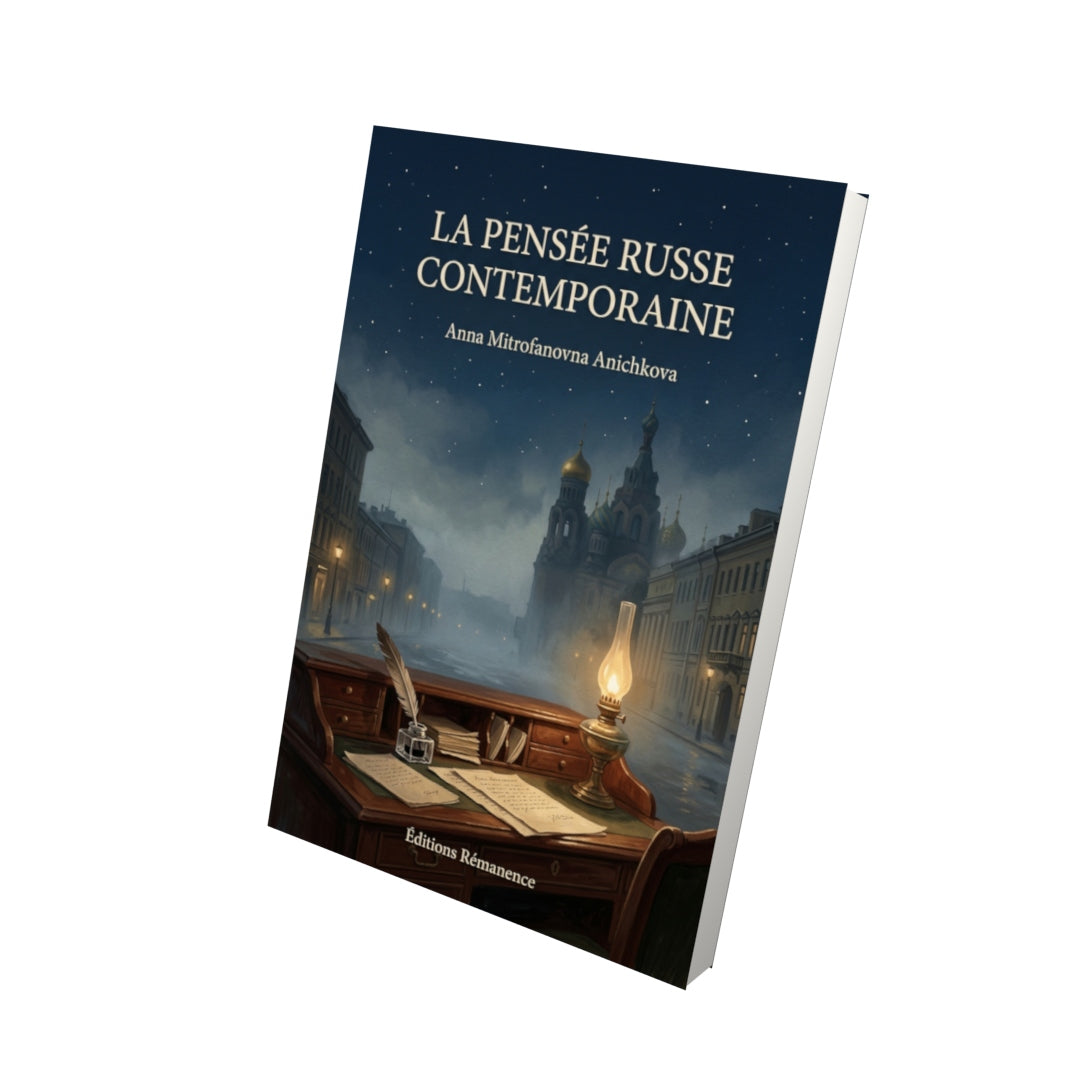 Livre La Pensée russe contemporaine par Anna Mitrofanovna Anichkova - Vue 3D - Editions Remanence