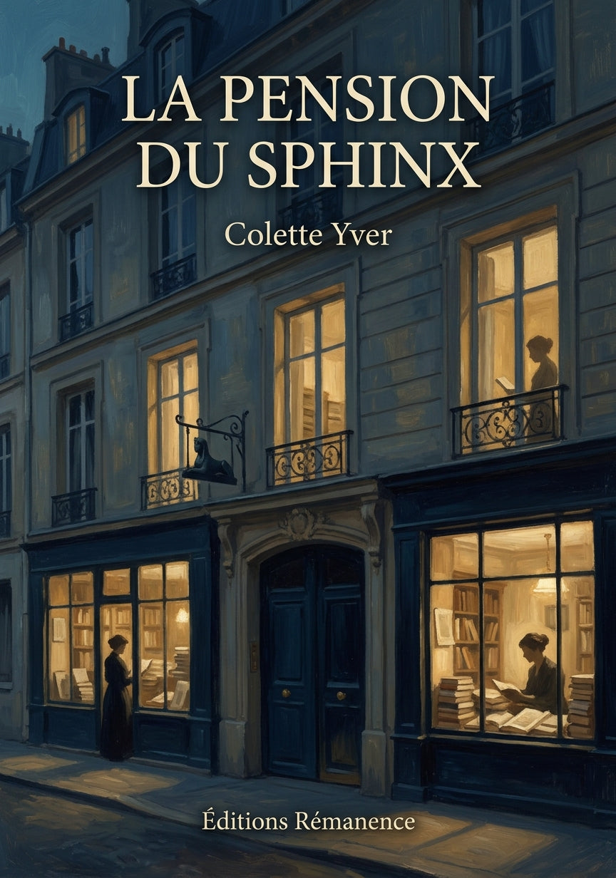 Livre La Pension du Sphinx par Colette Yver - Couverture - Editions Remanence