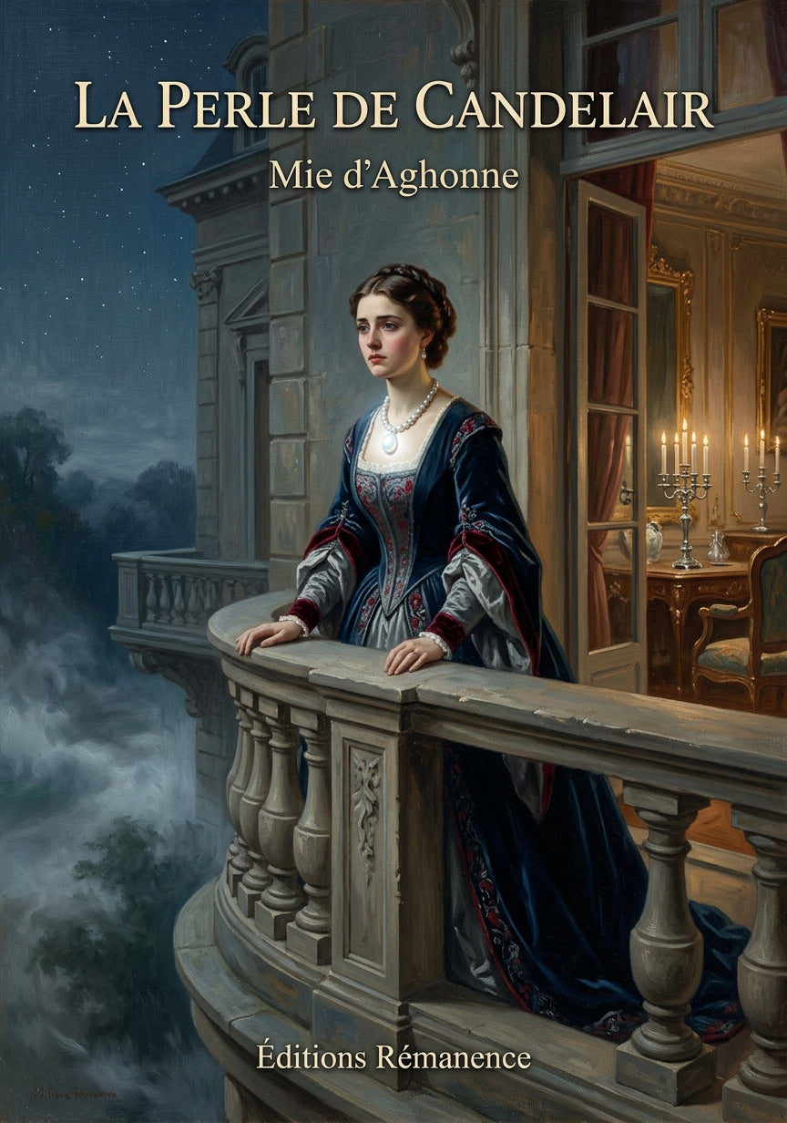 Livre La Perle de Candelair par Mie d’Aghonne - Couverture - Editions Remanence