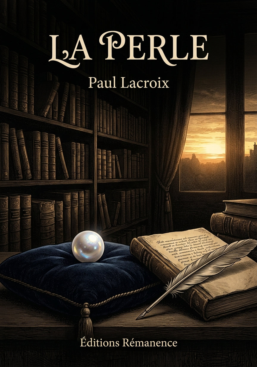 Livre La Perle par Paul Lacroix - Couverture - Editions Remanence