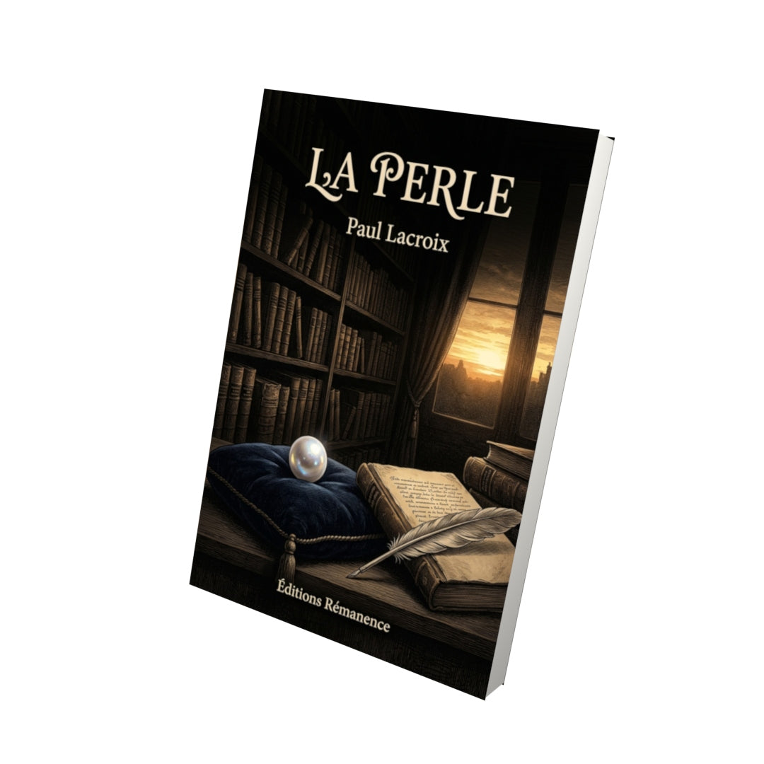Livre La Perle par Paul Lacroix - Vue 3D - Editions Remanence