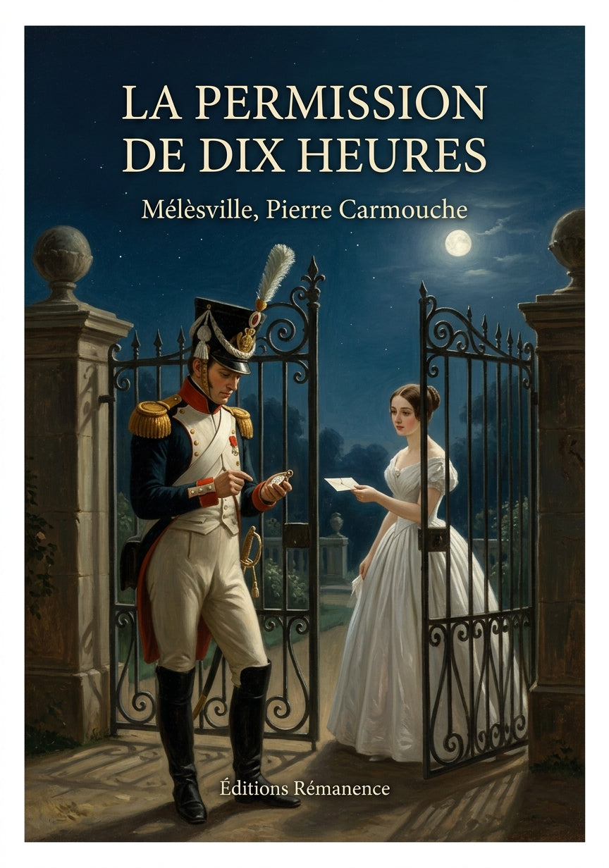 Livre La Permission de dix heures par Mélèsville, Pierre Carmouche - Couverture - Editions Remanence