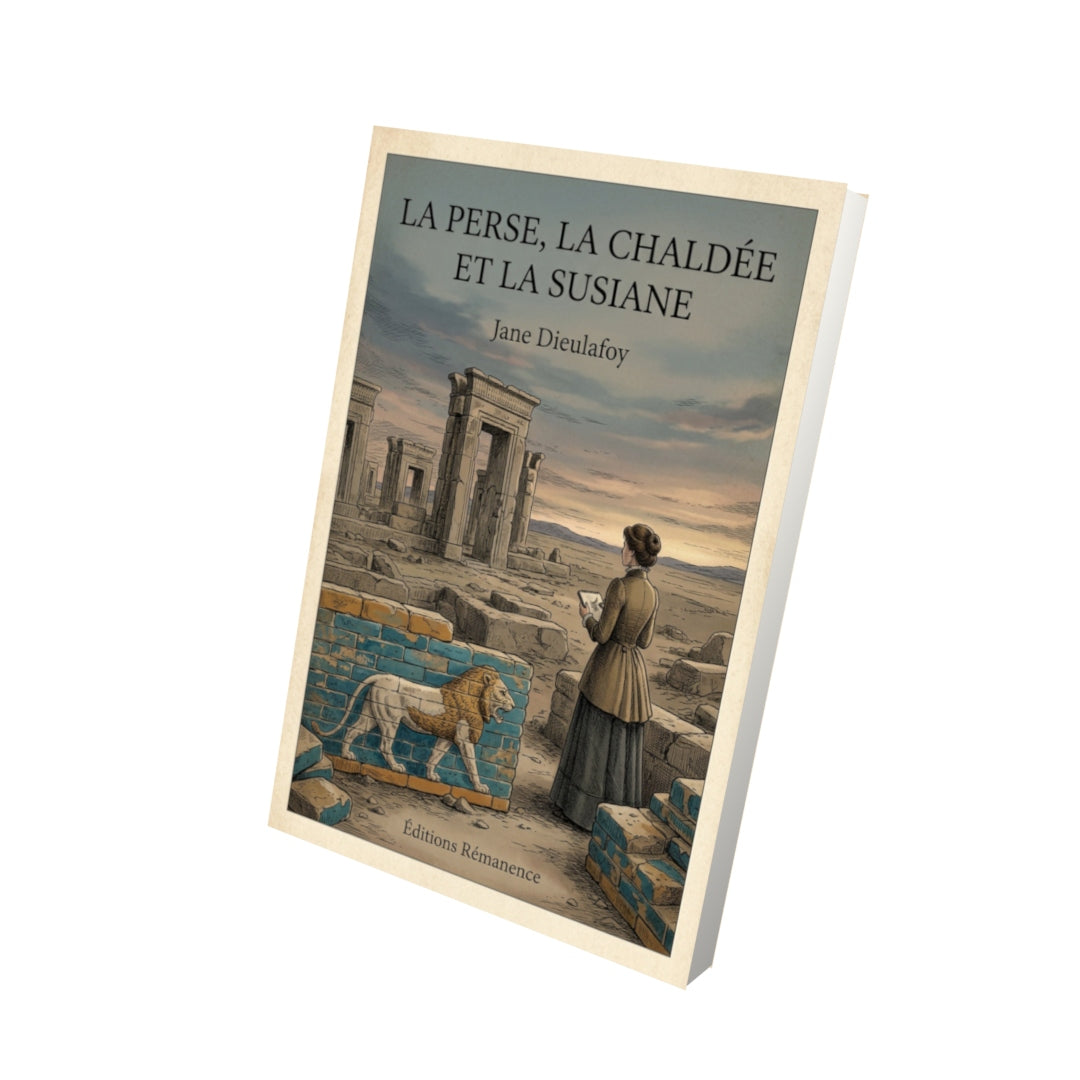 Livre La Perse, la Chaldée et la Susiane - Jane Dieulafoy - Vue 3D - Editions Remanence