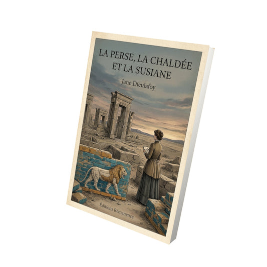Livre La Perse, la Chaldée et la Susiane - Jane Dieulafoy - Vue 3D - Editions Remanence