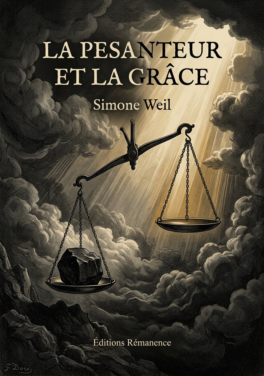 Livre La Pesanteur et la Grâce par Simone Weil - Couverture - Editions Remanence
