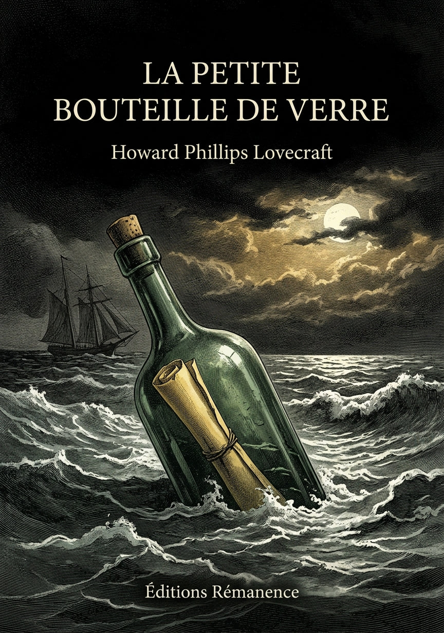 Livre La Petite Bouteille de verre par Howard Phillips Lovecraft - Couverture - Editions Remanence