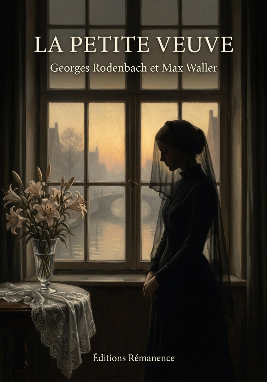 Livre La Petite Veuve par Georges Rodenbach et Max Waller - Couverture - Editions Remanence
