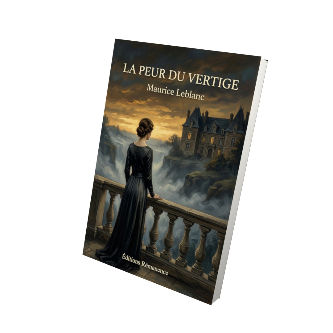 Livre La Peur du vertige par Maurice Leblanc - Vue 3D - Editions Remanence