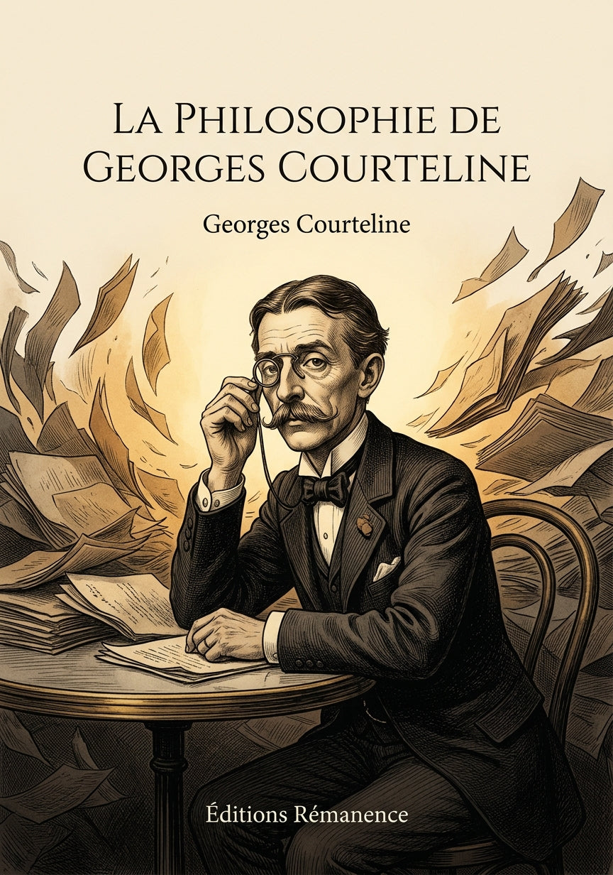 Livre La Philosophie de Georges Courteline par Georges Courteline - Couverture - Editions Remanence