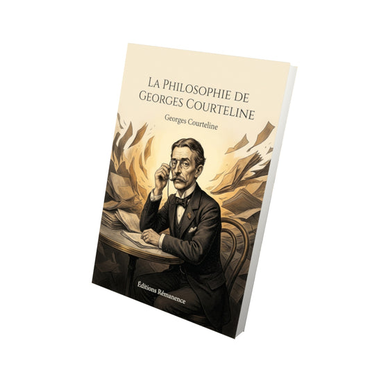 Livre La Philosophie de Georges Courteline par Georges Courteline - Vue 3D - Editions Remanence