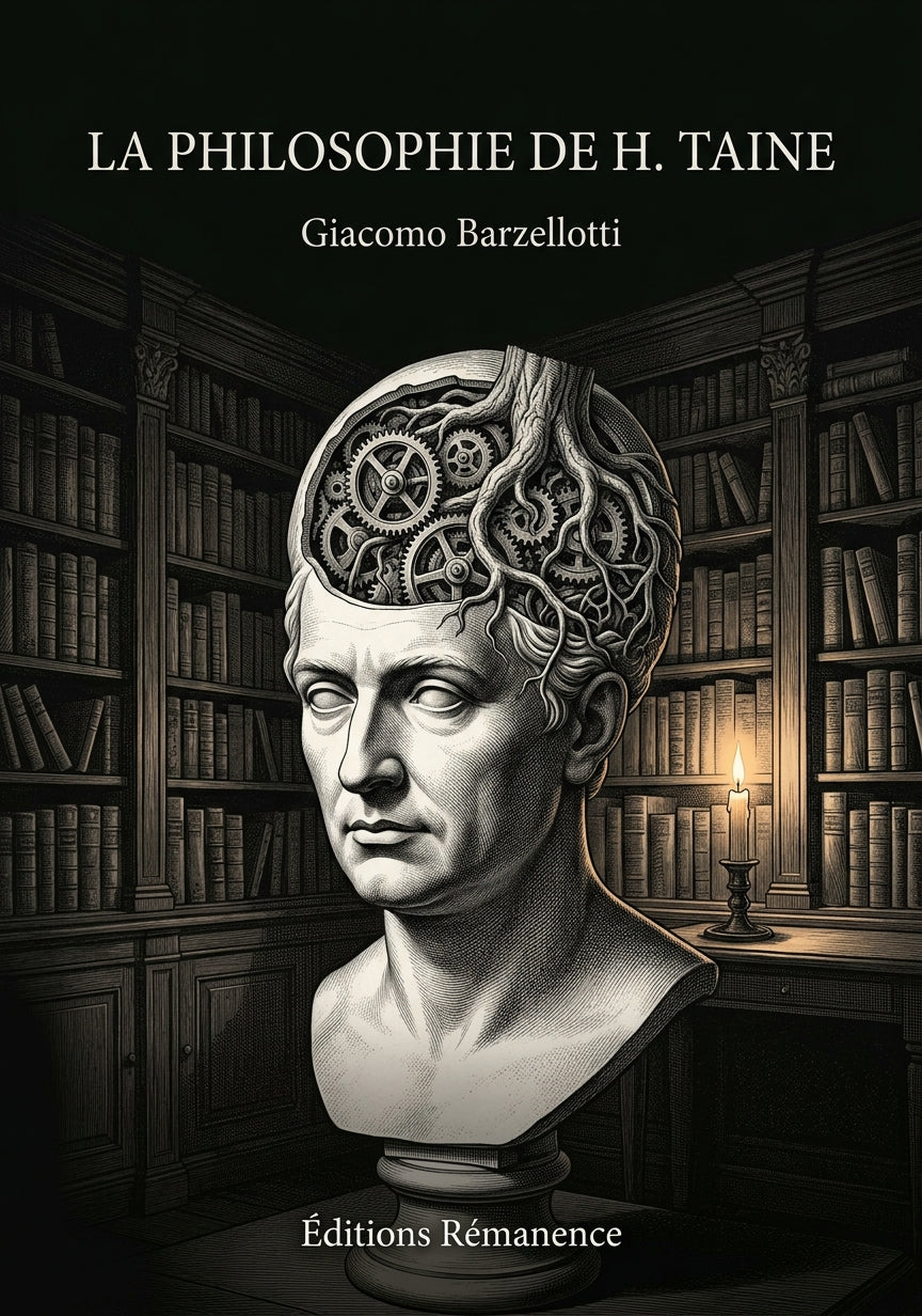 Livre La Philosophie de H. Taine par Giacomo Barzellotti - Couverture - Editions Remanence