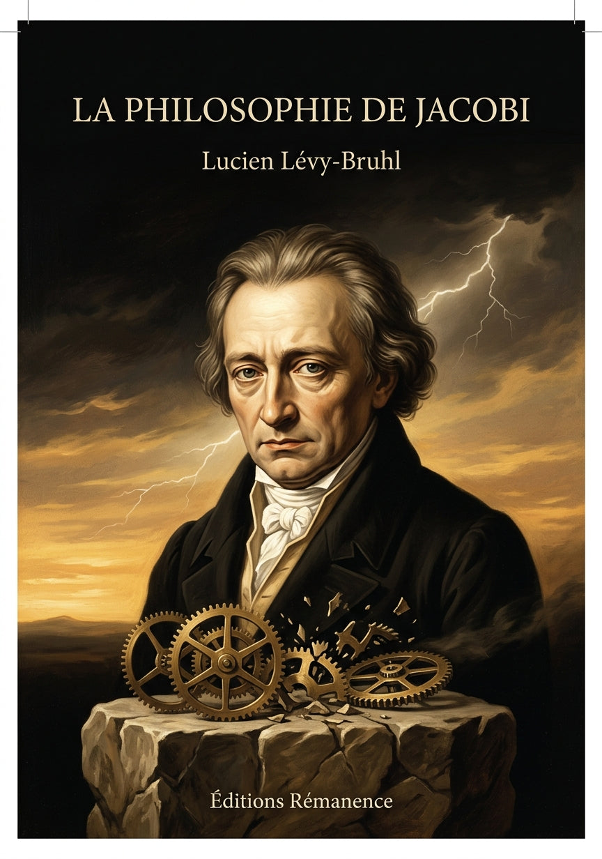 Livre La Philosophie de Jacobi par Lucien Lévy-Bruhl - Couverture - Editions Remanence