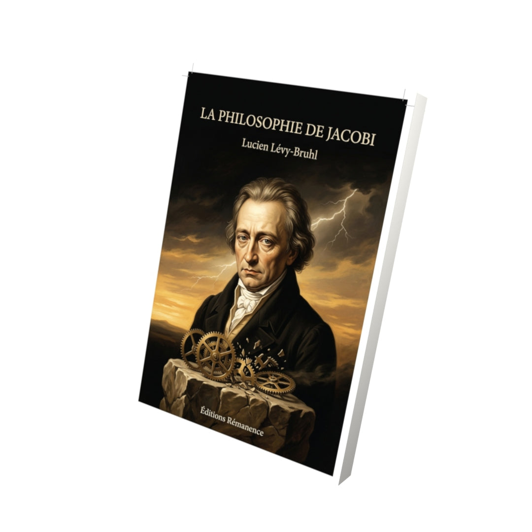 Livre La Philosophie de Jacobi par Lucien Lévy-Bruhl - Vue 3D - Editions Remanence