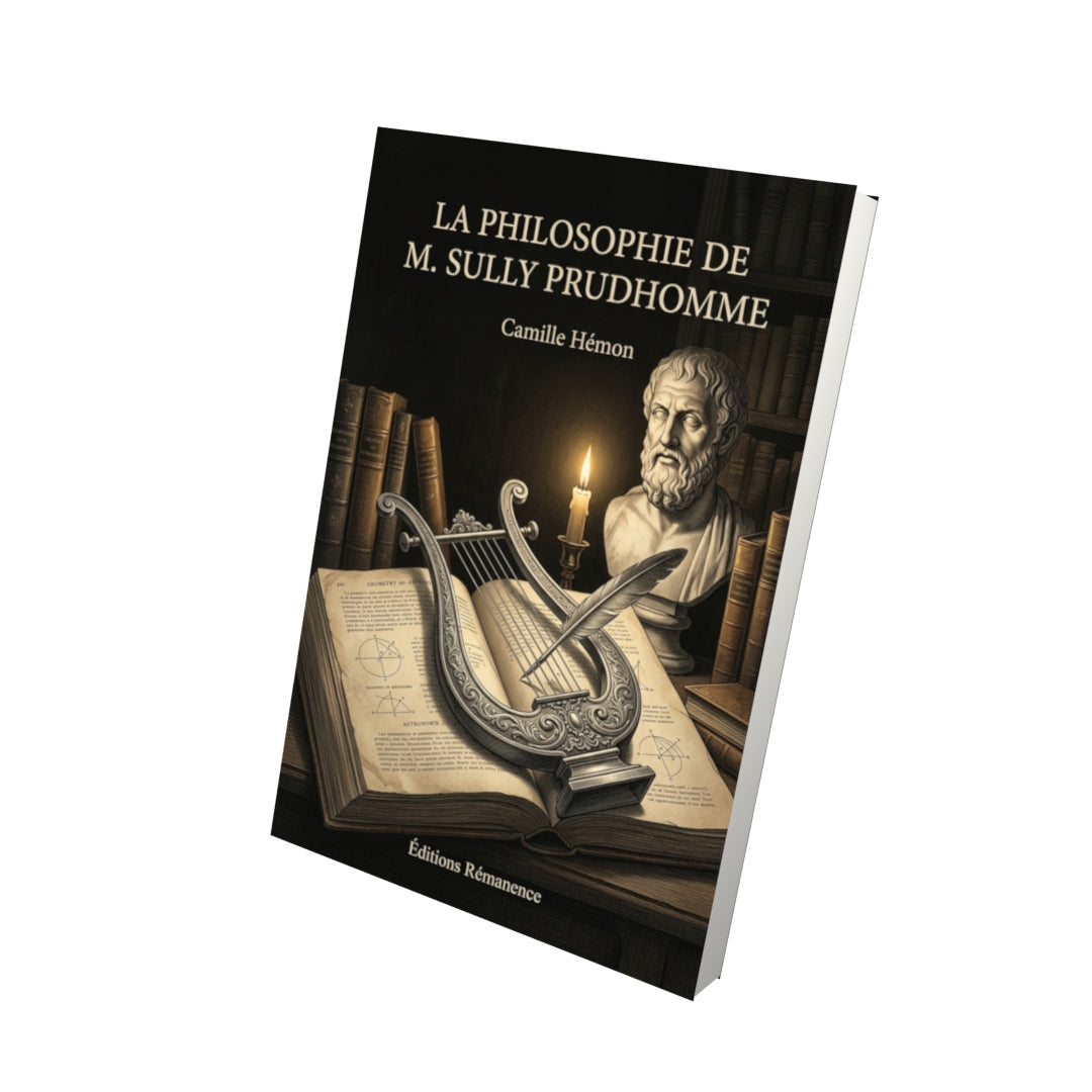 Livre La Philosophie de M. Sully Prudhomme par Camille Hémon - Vue 3D - Editions Remanence