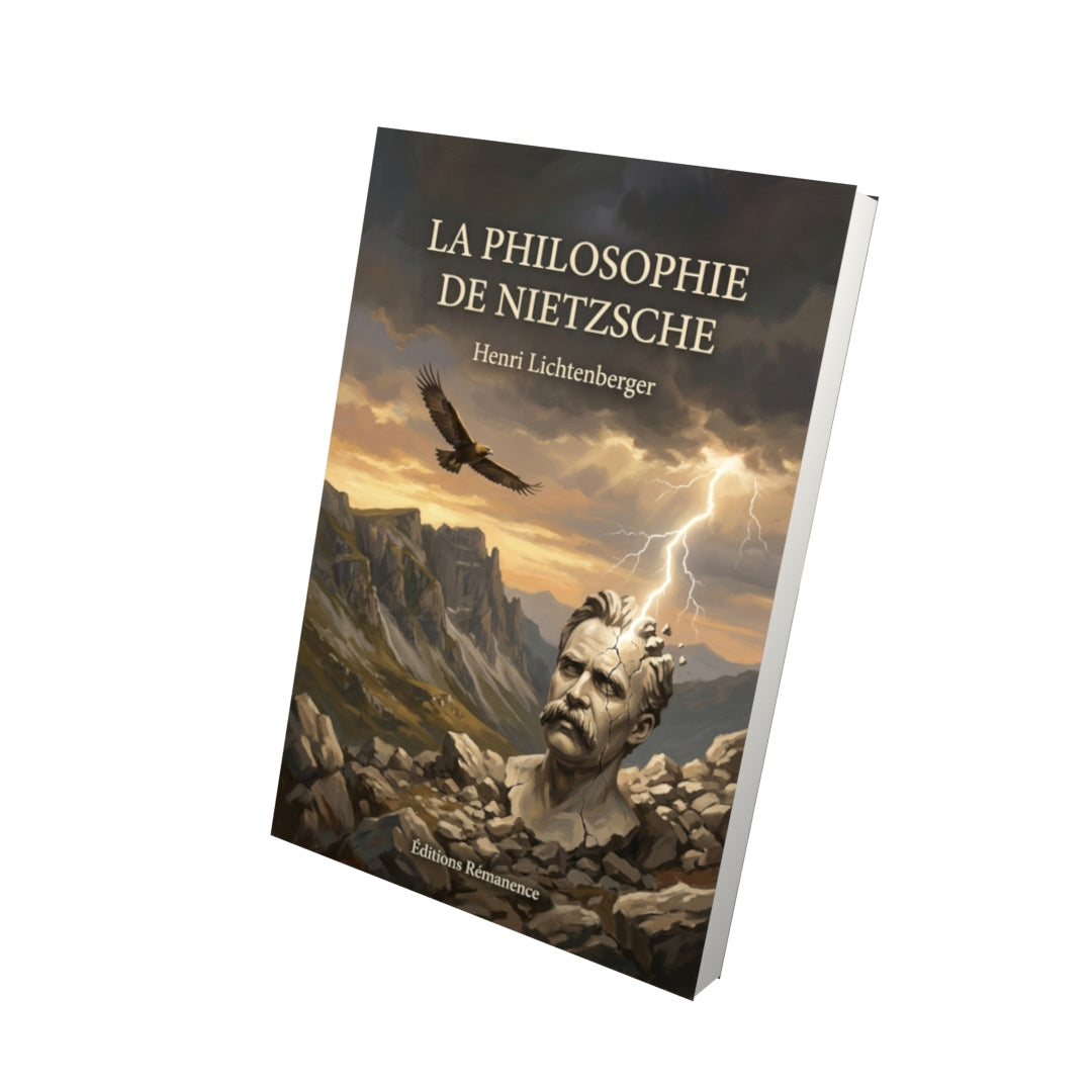 Livre La Philosophie de Nietzsche par Henri Lichtenberger - Vue 3D - Editions Remanence