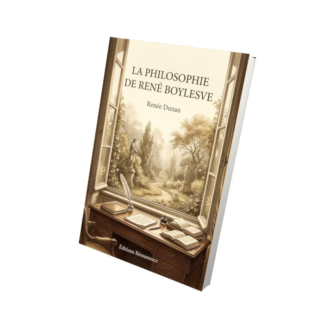 Livre La Philosophie de René Boylesve par Renée Dunan - Vue 3D - Editions Remanence