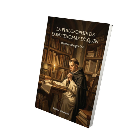 Livre La philosophie de Saint Thomas d'Aquin - Père Sertillanges O.P. - Vue 3D - Editions Remanence