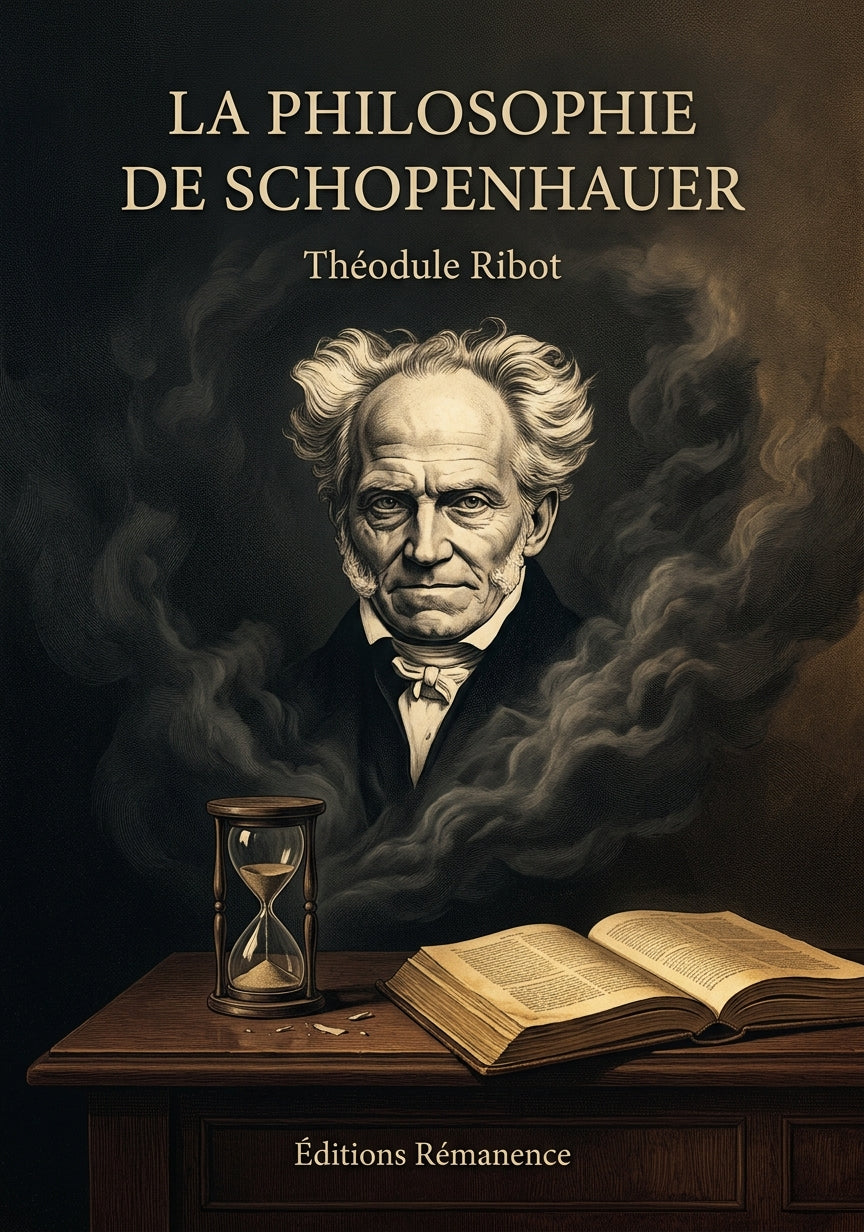 Livre La Philosophie de Schopenhauer par Théodule Ribot - Couverture - Editions Remanence