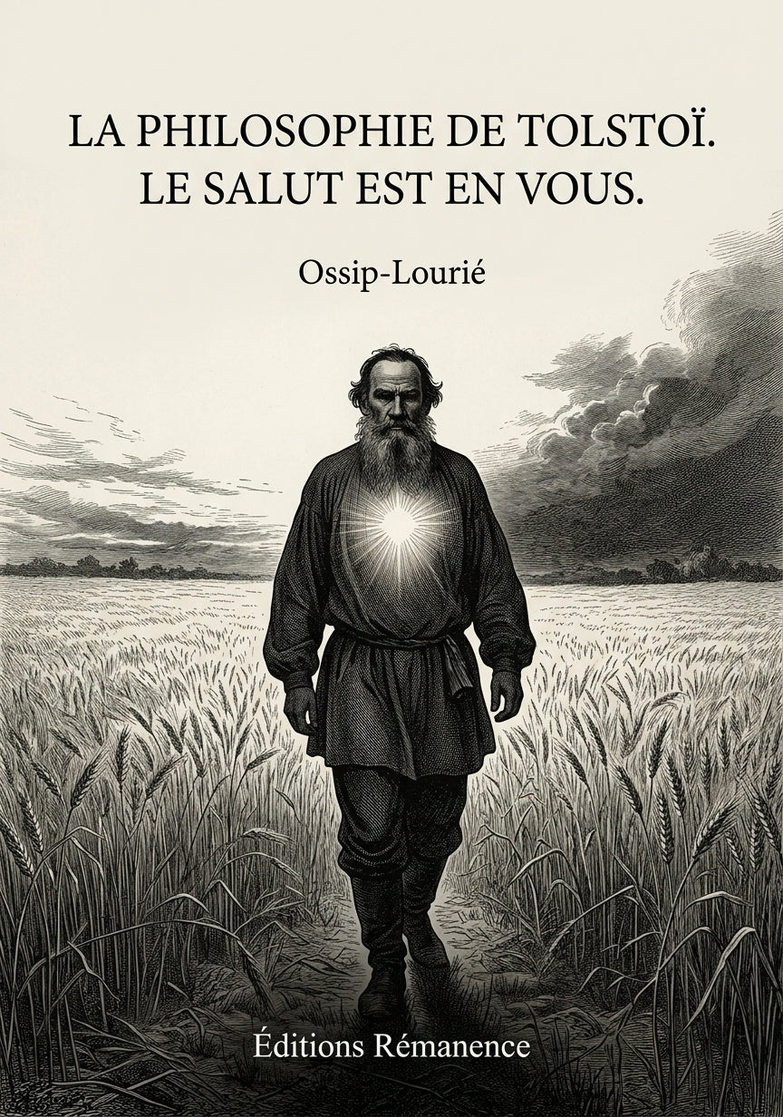Livre La Philosophie de Tolstoï. Le salut est en vous. par Ossip-Lourié - Couverture - Editions Remanence