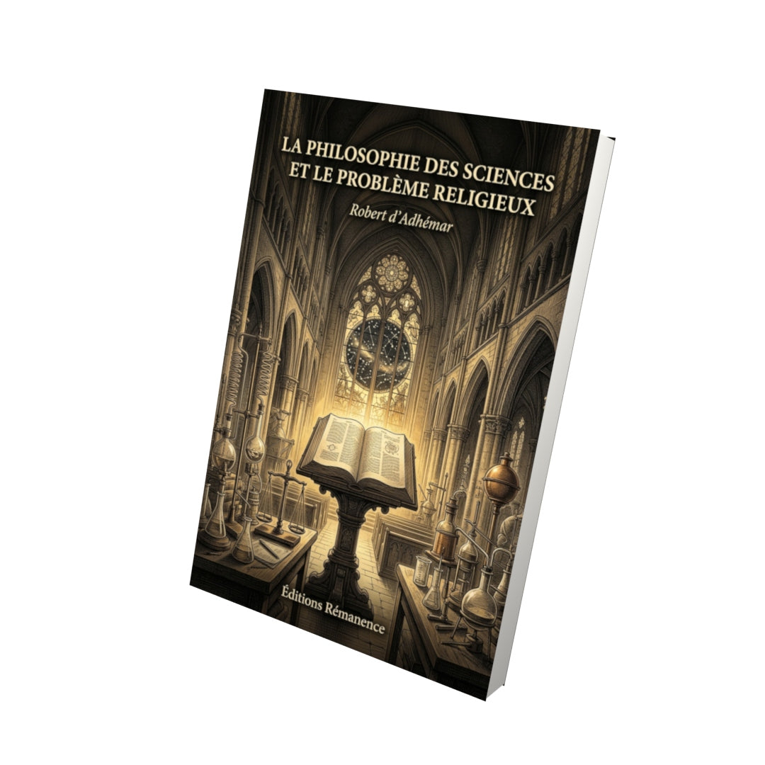 Livre La Philosophie des sciences et le problème religieux par Robert d’Adhémar - Vue 3D - Editions Remanence