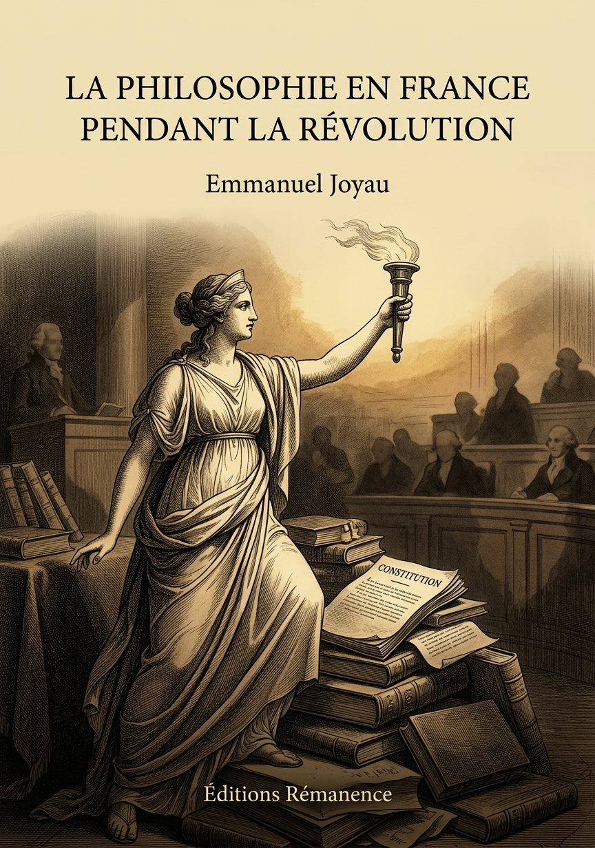 Livre La Philosophie en France pendant la Révolution par Emmanuel Joyau - Couverture - Editions Remanence