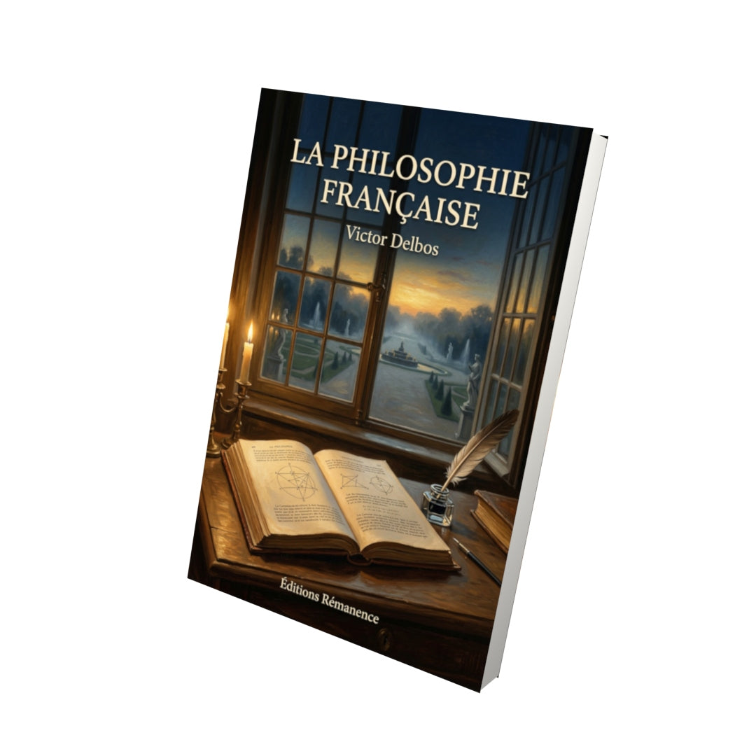 Livre La Philosophie francaise par Victor Delbos - Vue 3D - Editions Remanence