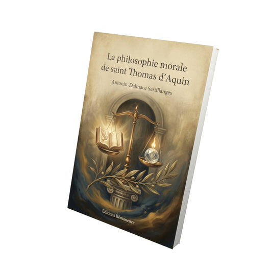 Livre La philosophie morale de saint Thomas d’Aquin – Antonin-Dalmace Sertillanges - Vue 3D - Editions Remanence
