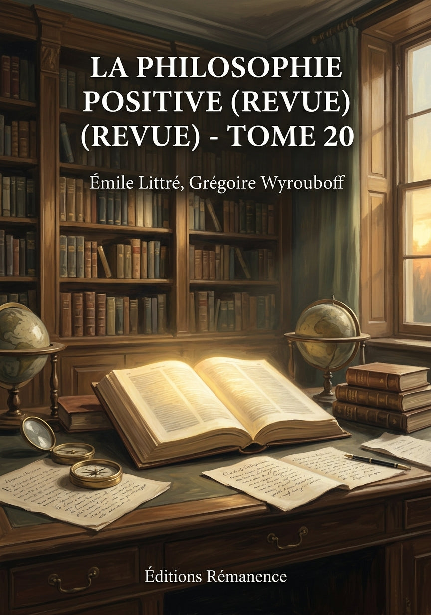 Livre La Philosophie positive (revue) - Tome 20 par Émile Littré, Grégoire Wyrouboff - Couverture - Editions Remanence