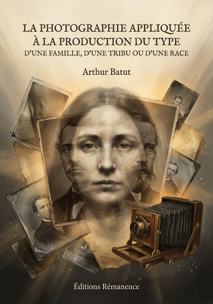 Livre La photographie appliquée à la production du type d’une famille, d’une tribu ou d’une race par Arthur Batut - Couverture - Editions Remanence