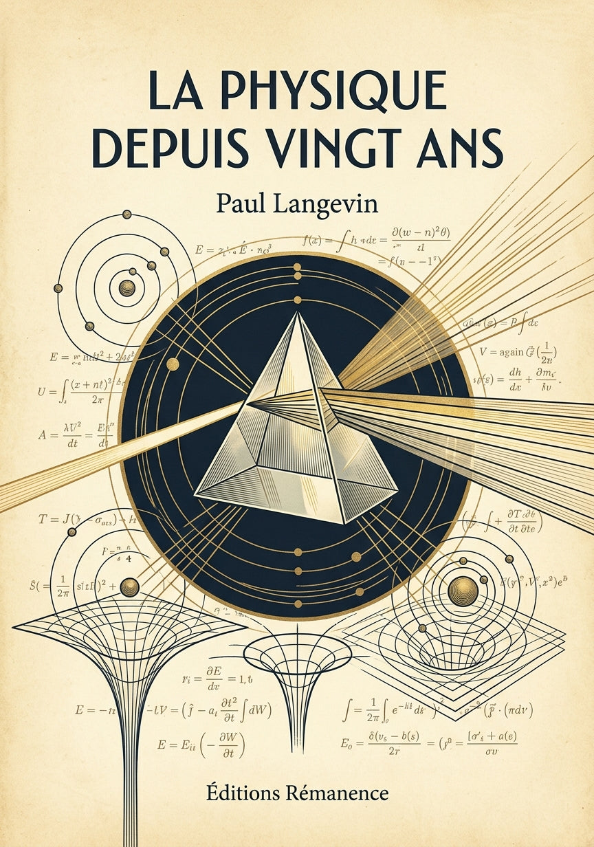 Livre La physique depuis vingt ans par Paul Langevin - Couverture - Editions Remanence