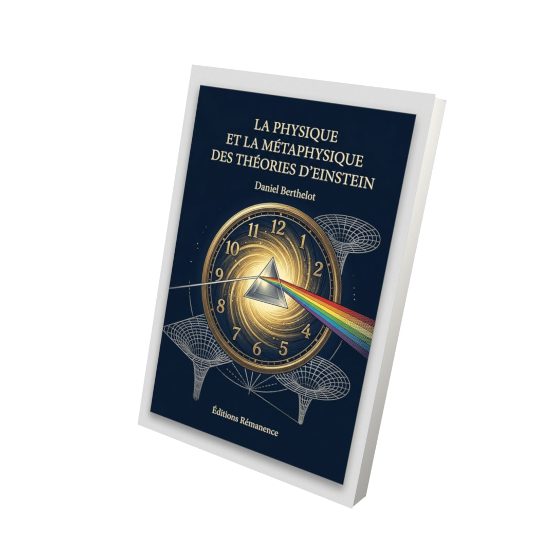 Livre La Physique et la métaphysique des théories d’Einstein par Daniel Berthelot - Vue 3D - Editions Remanence