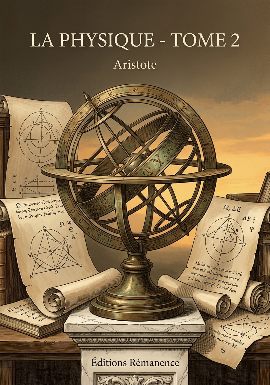 Livre La Physique - Tome 2 par Aristote - Couverture - Editions Remanence