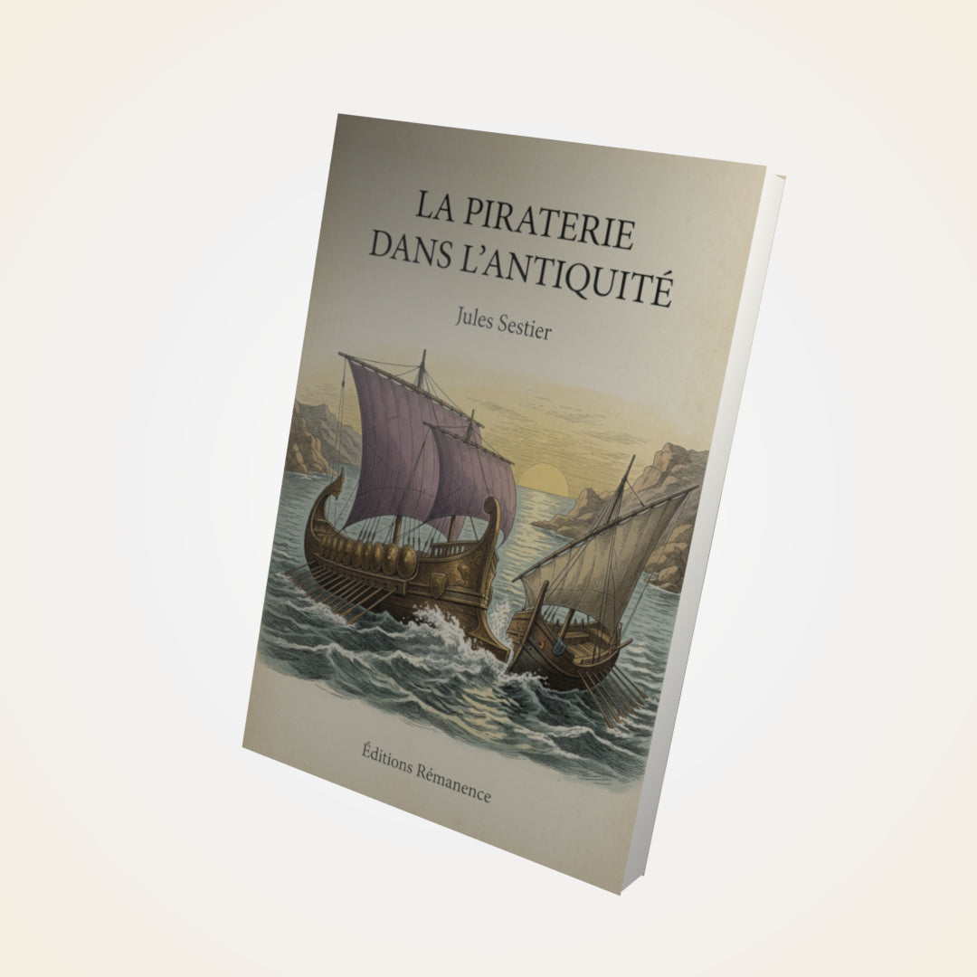 Livre La piraterie dans l'antiquité - Jules Sestier - Couverture 3D