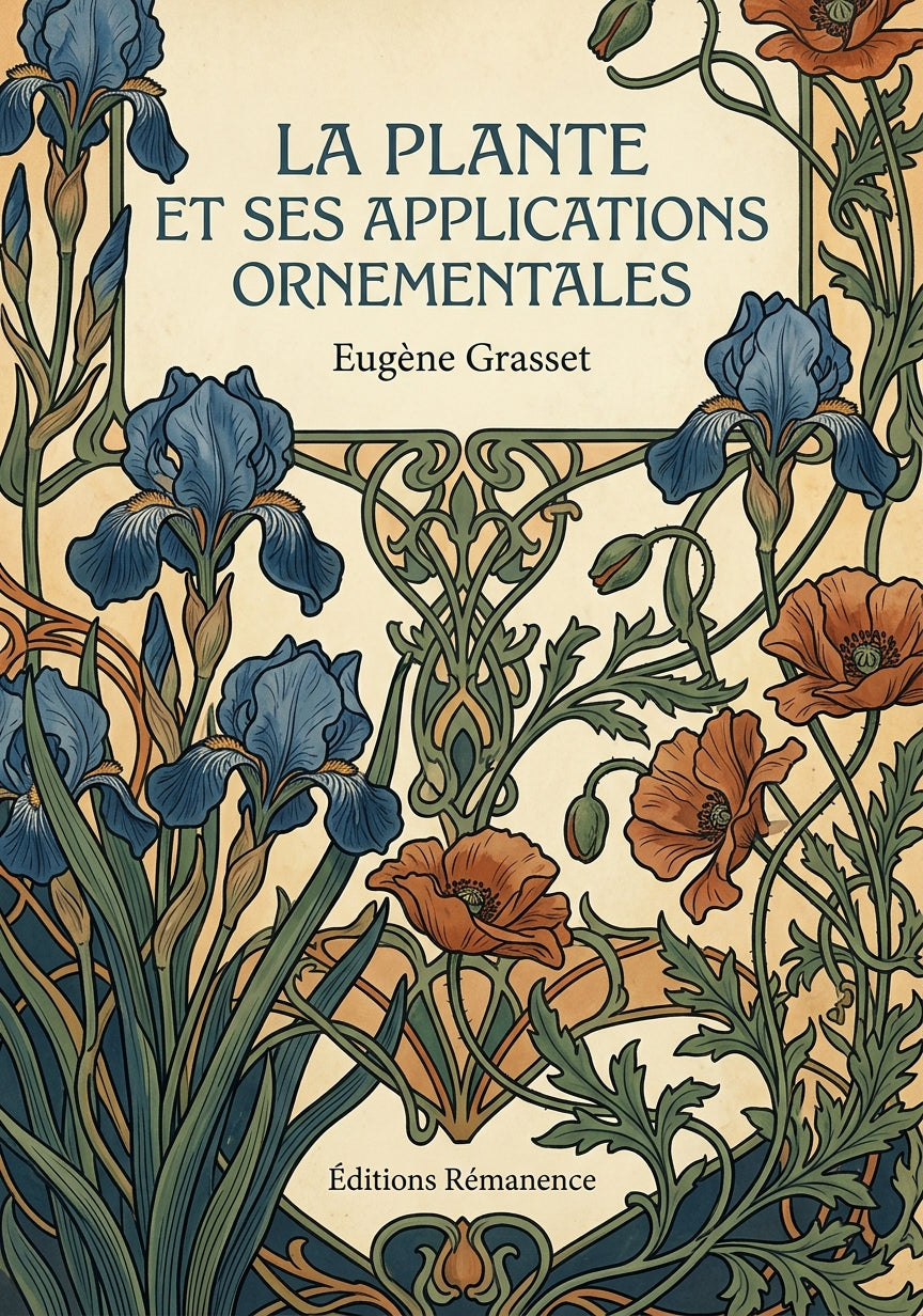 Livre La plante et ses applications ornementales par Eugène Grasset - Couverture - Editions Remanence