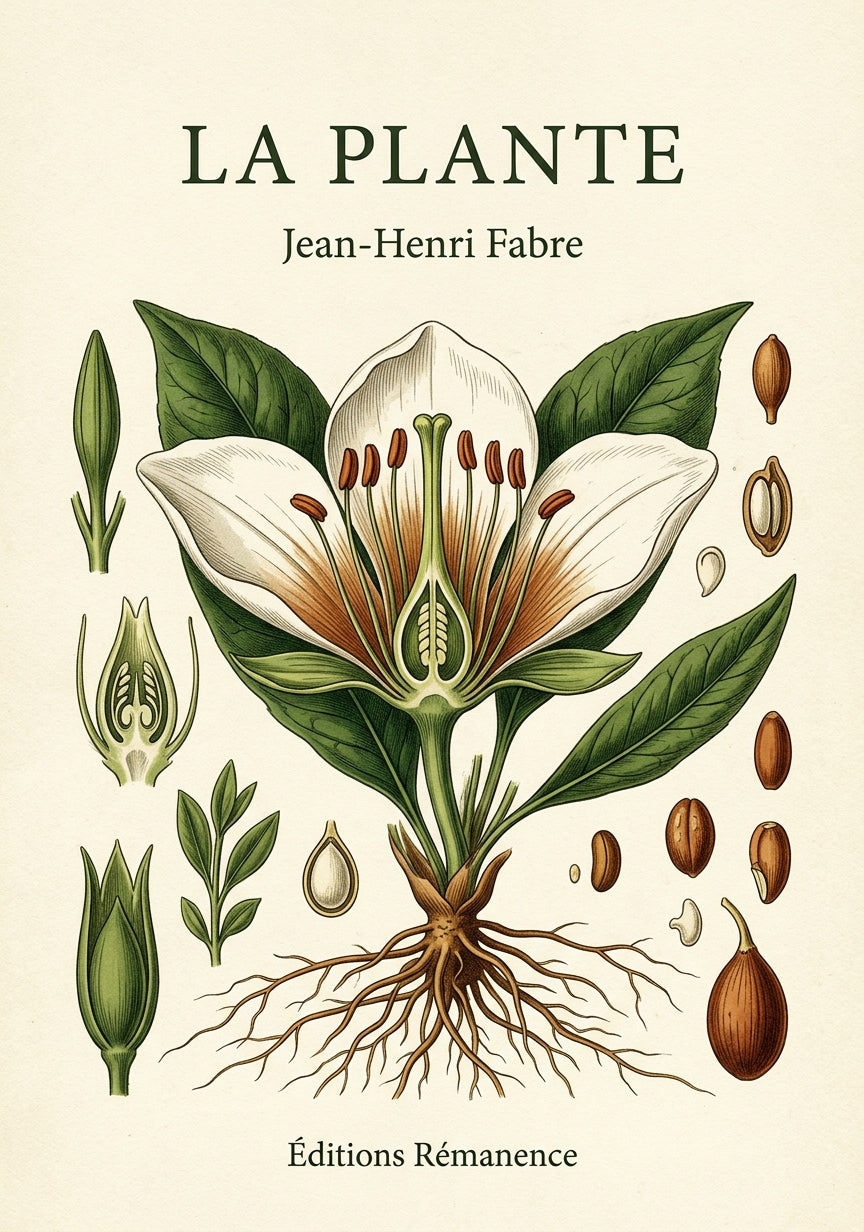 Livre La Plante par Jean-Henri Fabre - Couverture - Editions Remanence