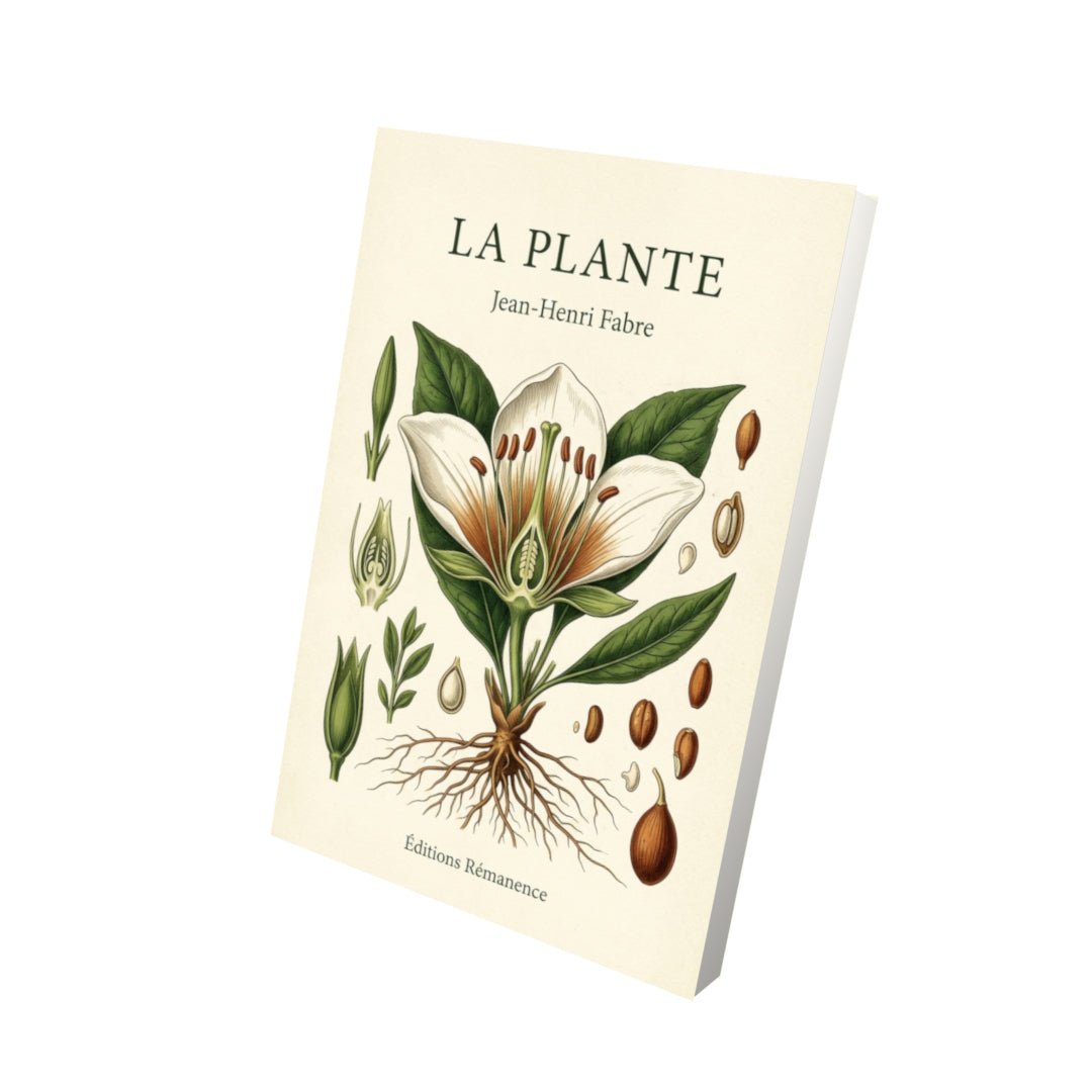 Livre La Plante par Jean-Henri Fabre - Vue 3D - Editions Remanence