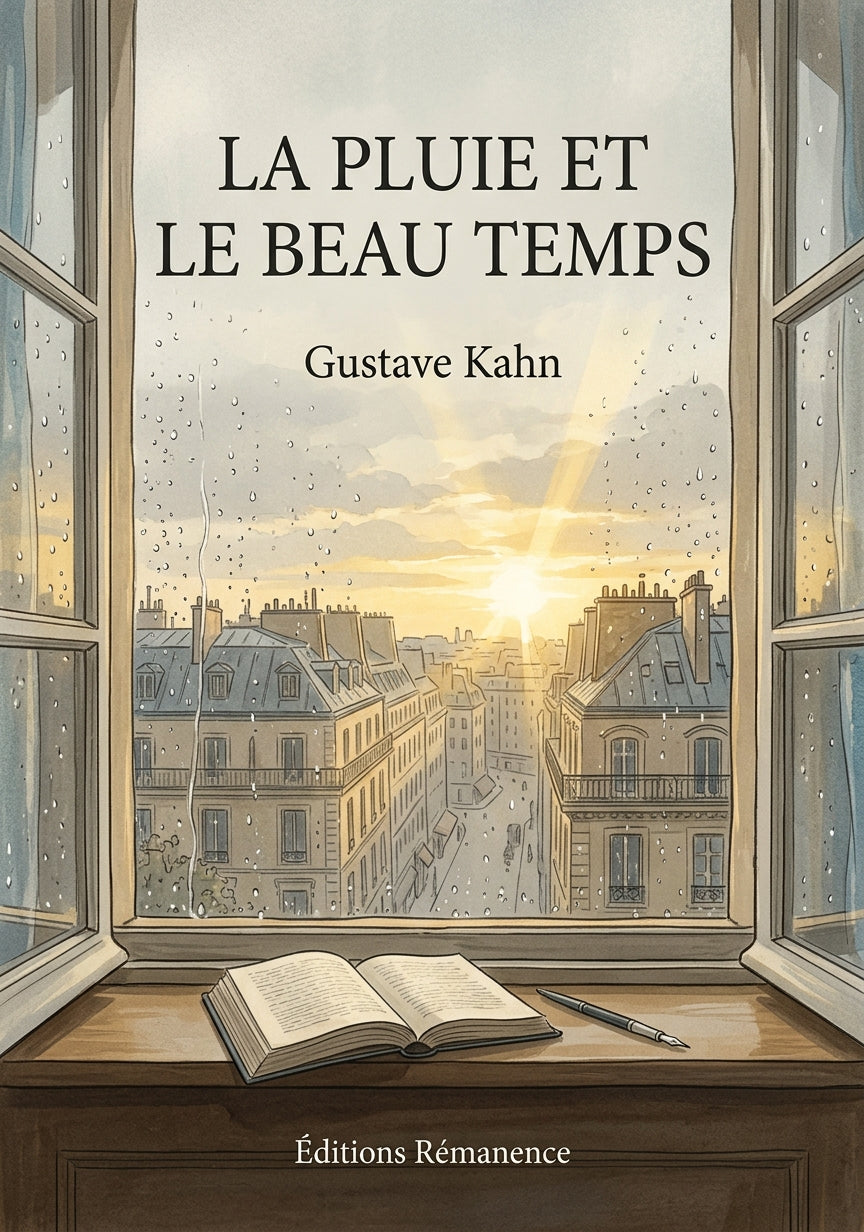 Livre La Pluie et le Beau Temps par Gustave Kahn - Couverture - Editions Remanence