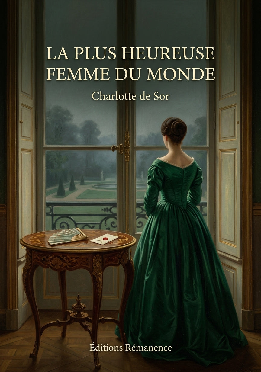Livre La Plus Heureuse Femme du monde par Charlotte de Sor - Couverture - Editions Remanence