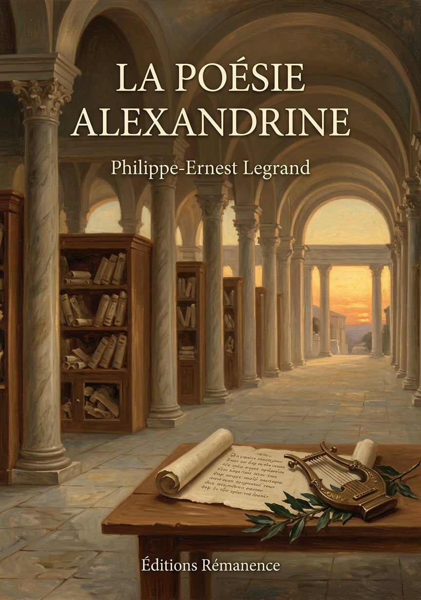 Livre La Poésie alexandrine par Philippe-Ernest Legrand - Couverture - Editions Remanence