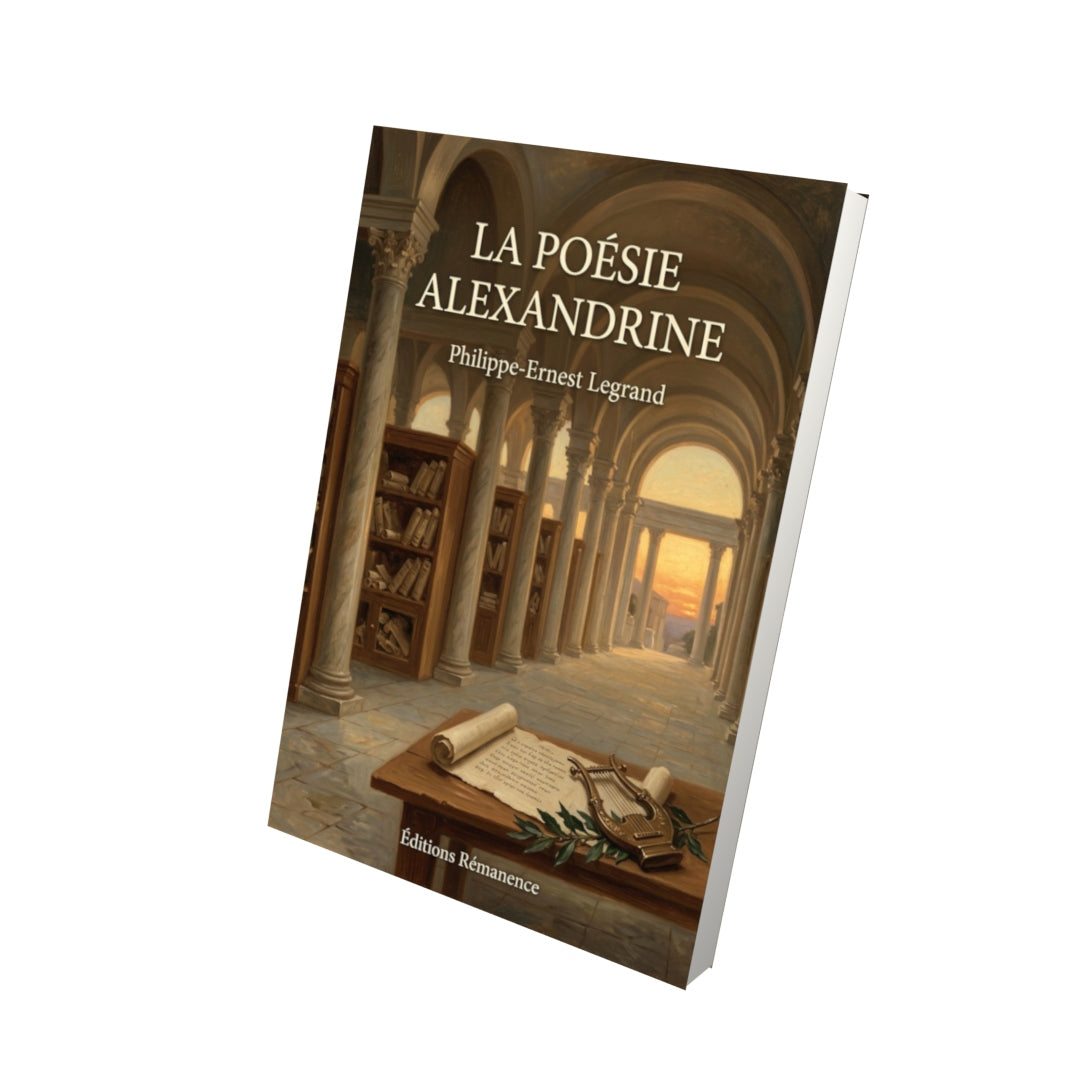 Livre La Poésie alexandrine par Philippe-Ernest Legrand - Vue 3D - Editions Remanence