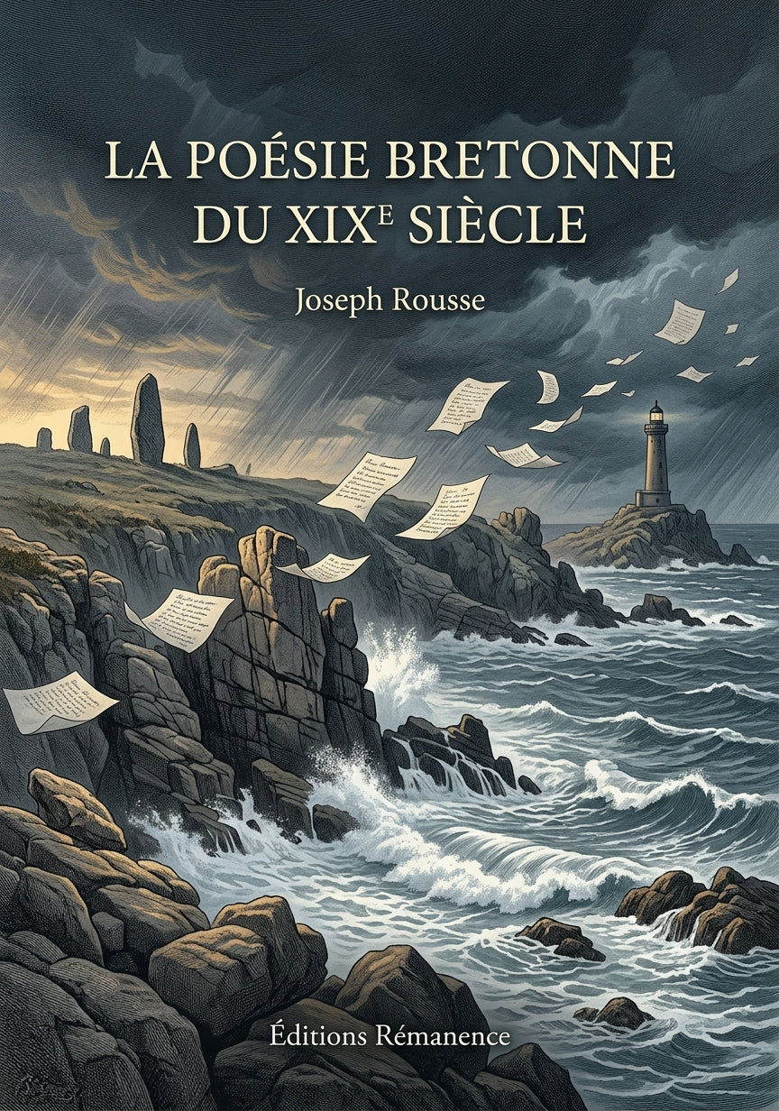 Livre La Poésie bretonne du XIXe siècle par Joseph Rousse - Couverture - Editions Remanence