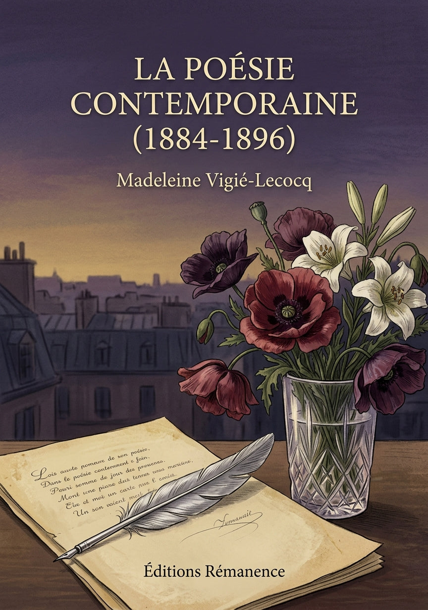 Livre La Poésie contemporaine (1884-1896) par Madeleine Vigié-Lecocq - Couverture - Editions Remanence