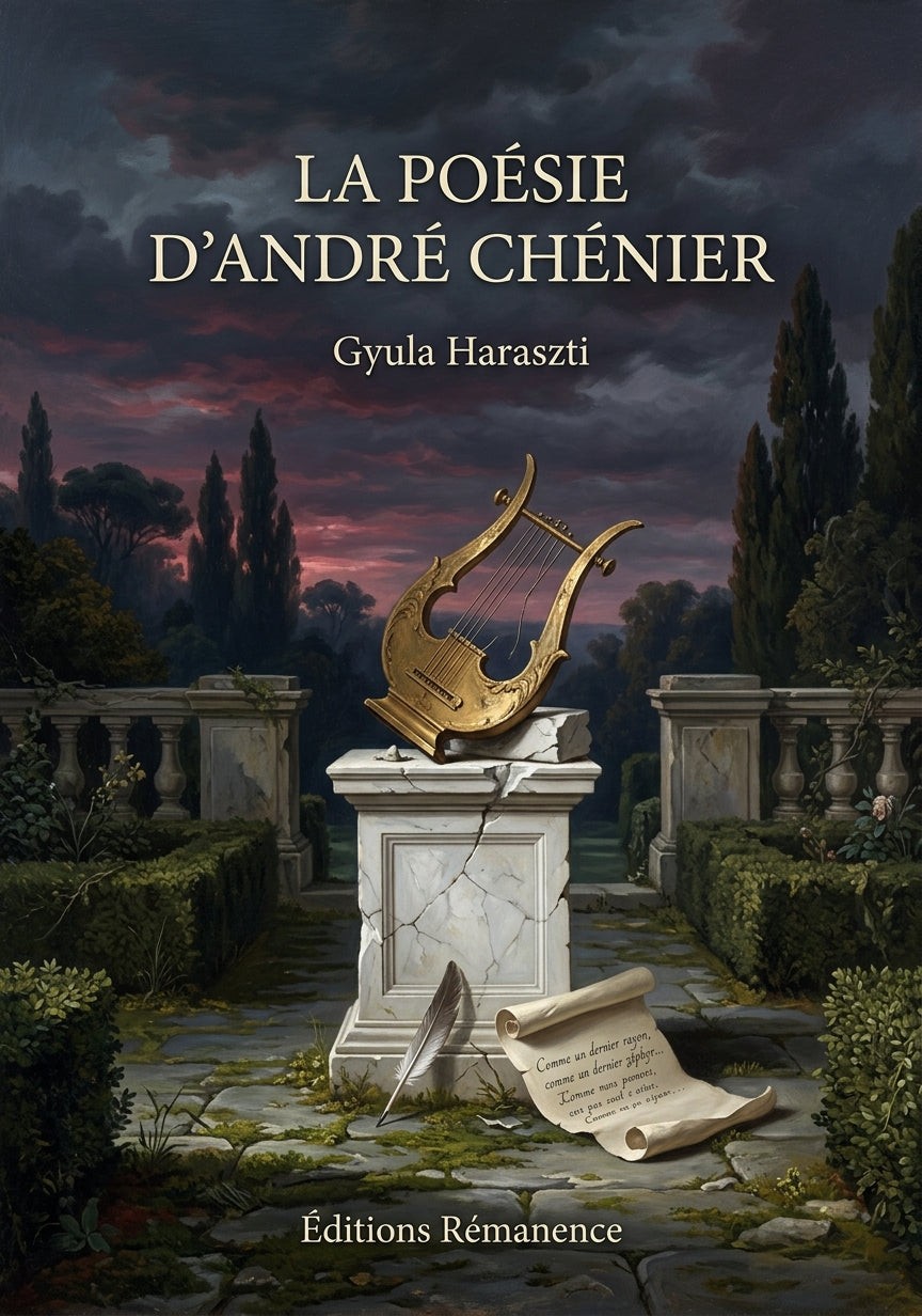 Livre La Poésie d’André Chénier par Gyula Haraszti - Couverture - Editions Remanence
