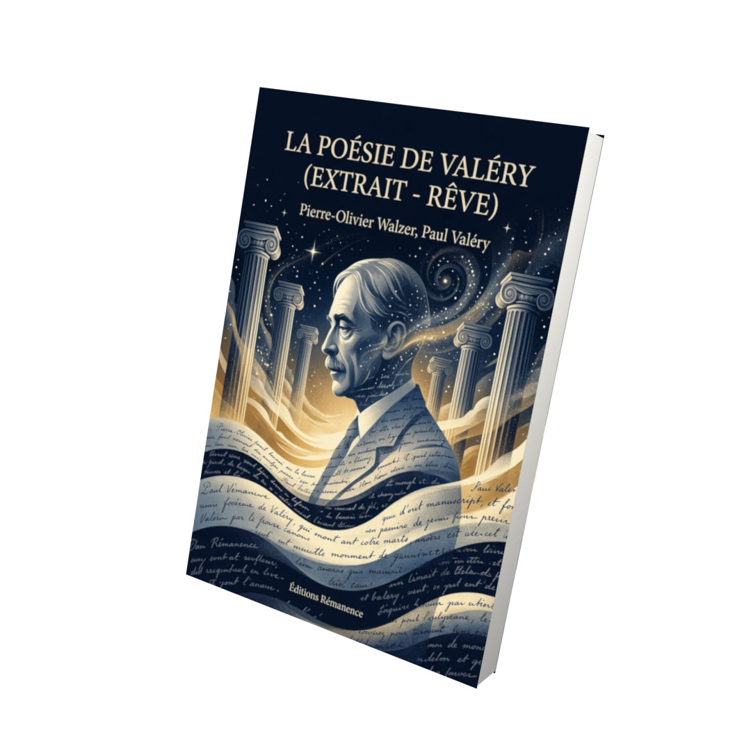Livre La Poésie de Valéry (extrait - Rêve) par Pierre-Olivier Walzer, Paul Valéry - Vue 3D - Editions Remanence