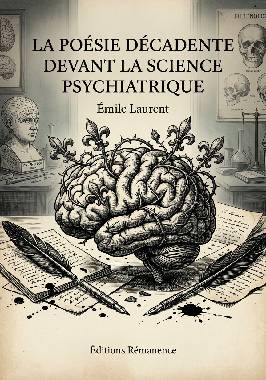 Livre La Poésie décadente devant la science psychiatrique par Émile Laurent - Couverture - Editions Remanence