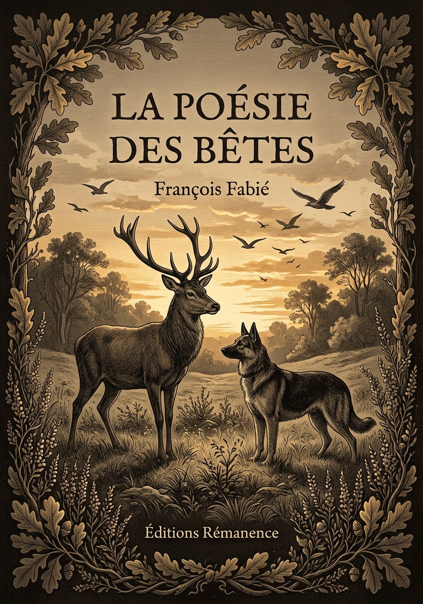Livre La Poésie des bêtes par François Fabié - Couverture - Editions Remanence