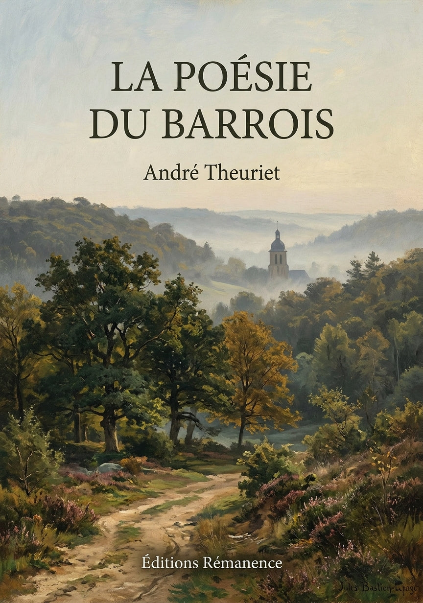 Livre La Poésie du Barrois par André Theuriet - Couverture - Editions Remanence