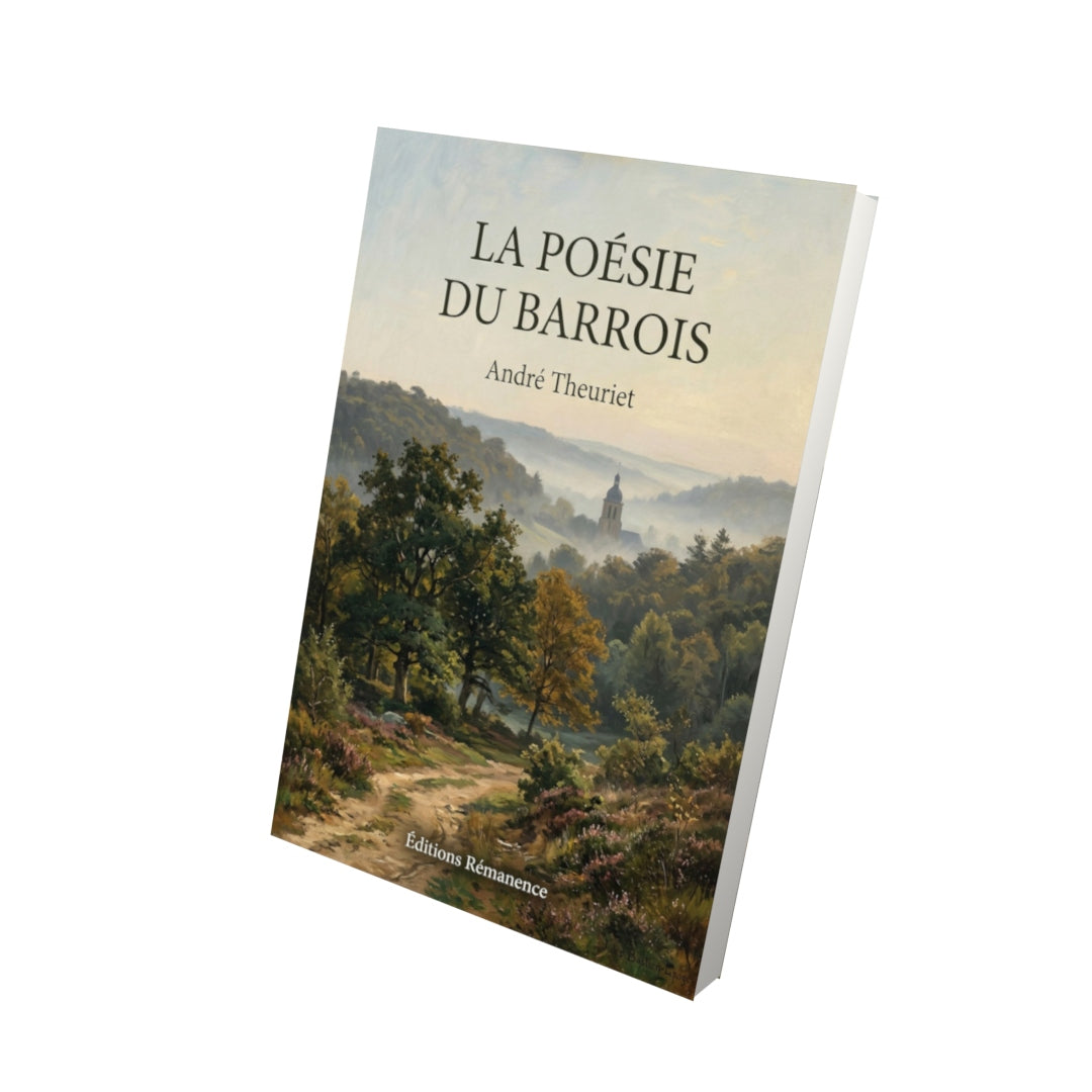 Livre La Poésie du Barrois par André Theuriet - Vue 3D - Editions Remanence