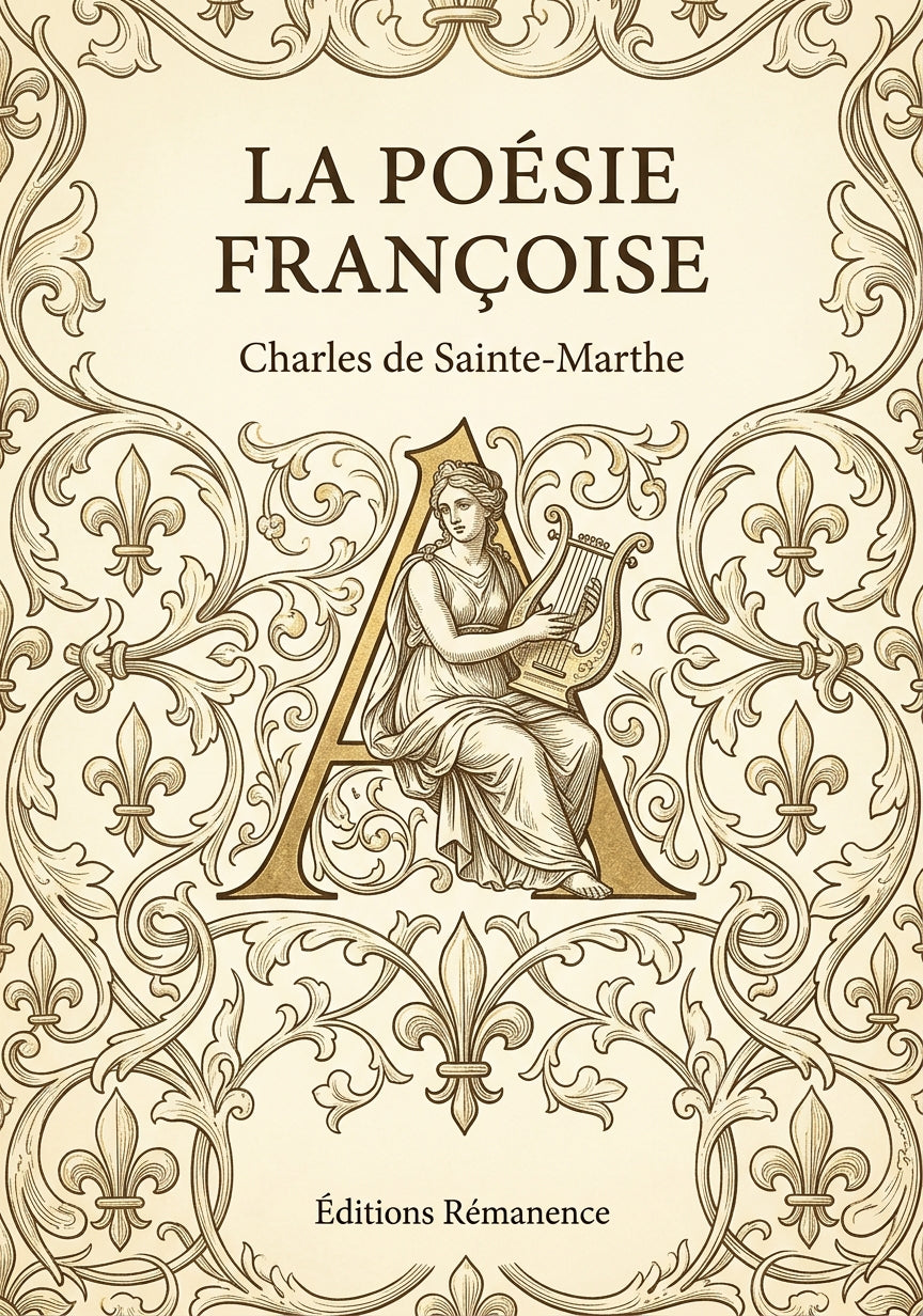 Livre La Poésie françoise par Charles de Sainte-Marthe - Couverture - Editions Remanence