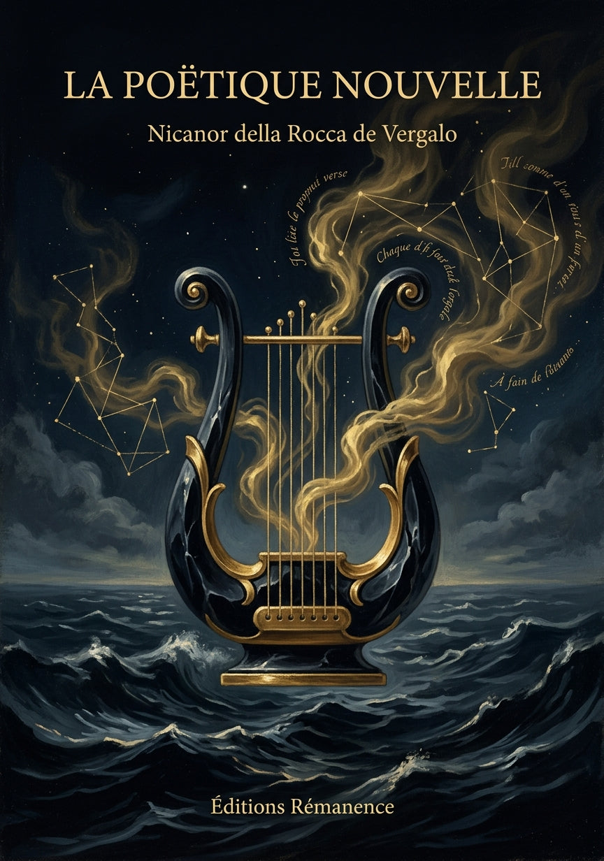 Livre La Poëtique nouvelle par Nicanor della Rocca de Vergalo - Couverture - Editions Remanence